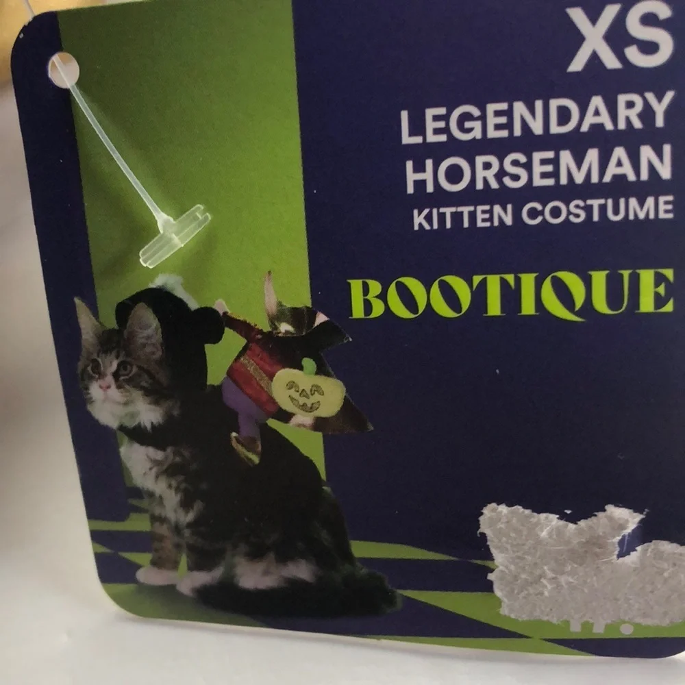 NWT Headless Horseman Cat Halloween Costume XS